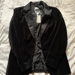 A New Day Black Velvet Blazer